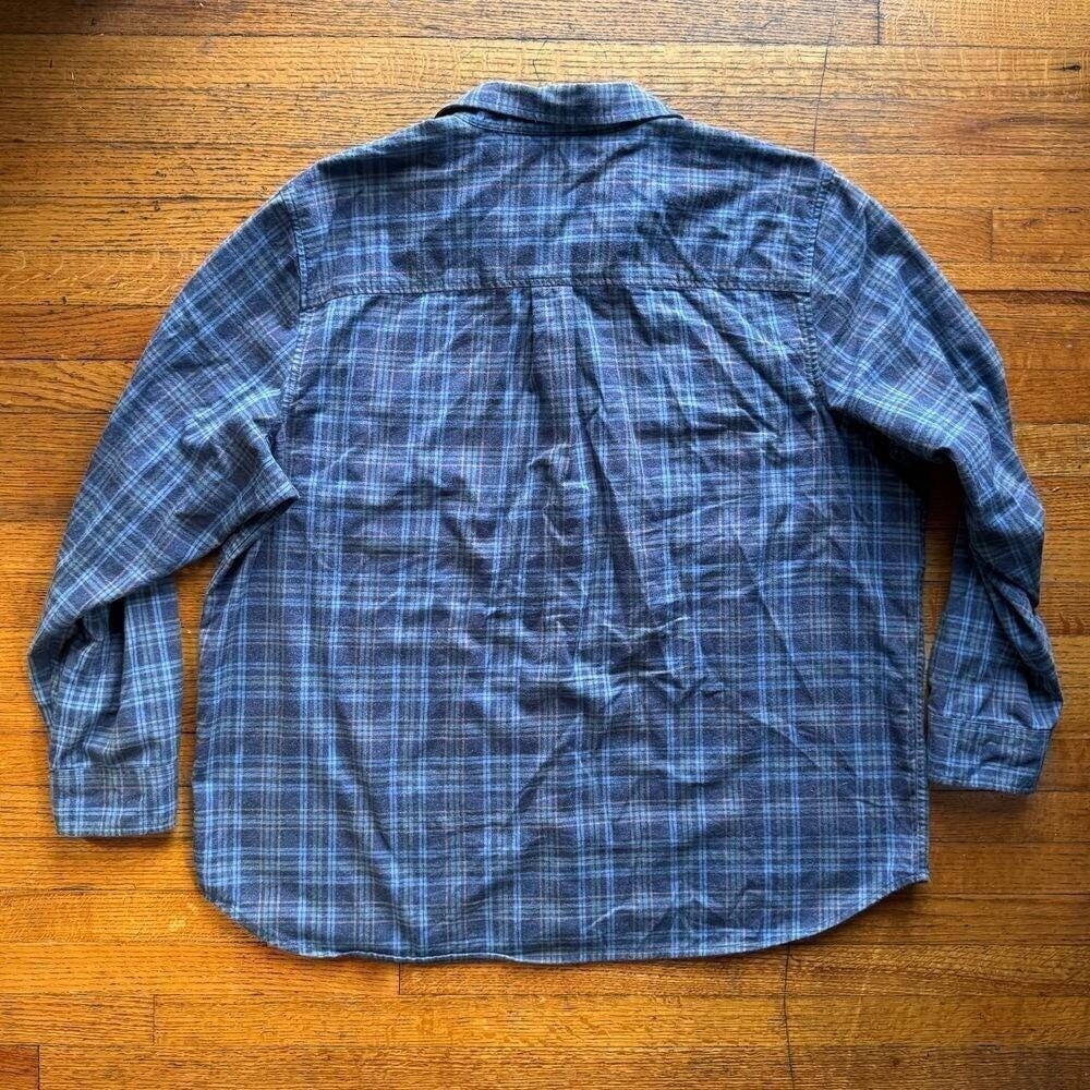 REI Co Op Organic Cotton Plaid Flannel Bttn Down Shirt Outdoor Hiking XXL - Picture 6 of 6